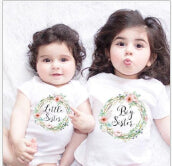 Load image into Gallery viewer, children clothes summer Baby Kids Girl Little Big Sister Match Clothes Jumpsuit Romper Outfits T Shirt  Family Matching Outfits